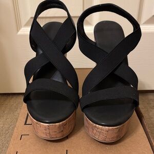 Black Strappy Platform Sandals